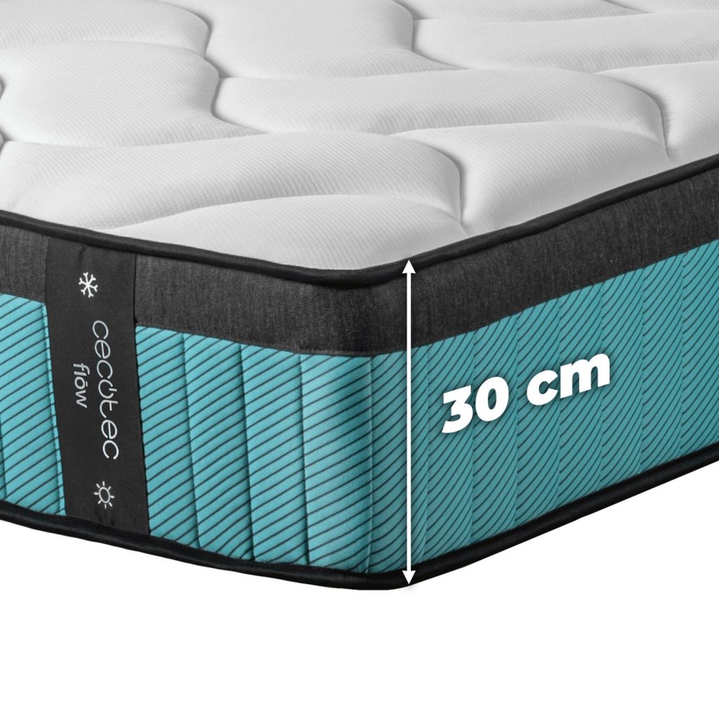 Cecotec Flow 7900 Hybrid, esquina con el lateral turquesa y la altura de 30 cm