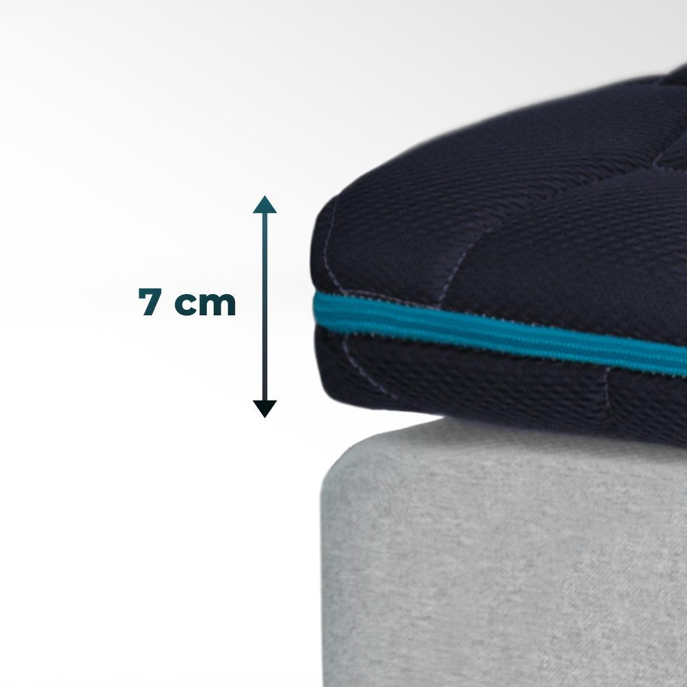 Cecotec Flow TopDeluxe, infografía de la altura de 7 cm