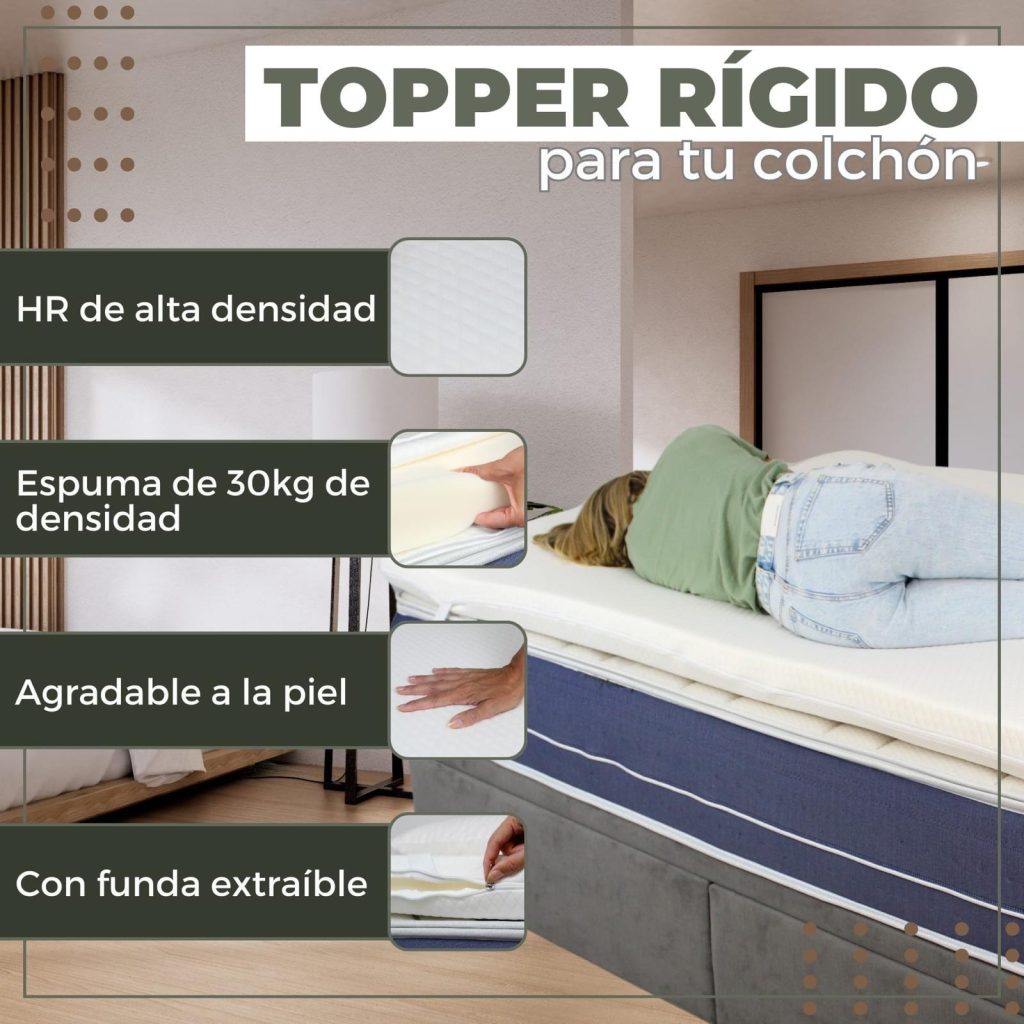 Características del topper rígido de espuma HR de 30 kg de densidad