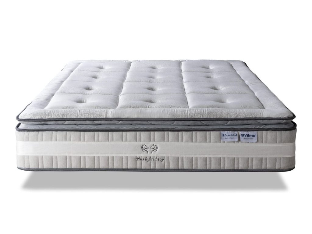 Dormideo Plus Hybrid Top visto de frente con el sobretopper