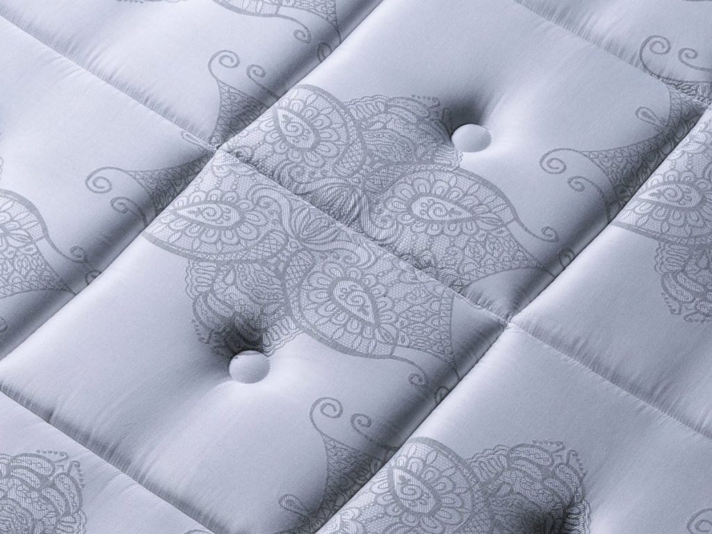 Dormideo Plus Hybrid Top, primer plano del acolchado del sobretopper