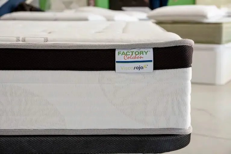 Factory Colchón ViscoSoja Pure – banda lateral con etiqueta Soja