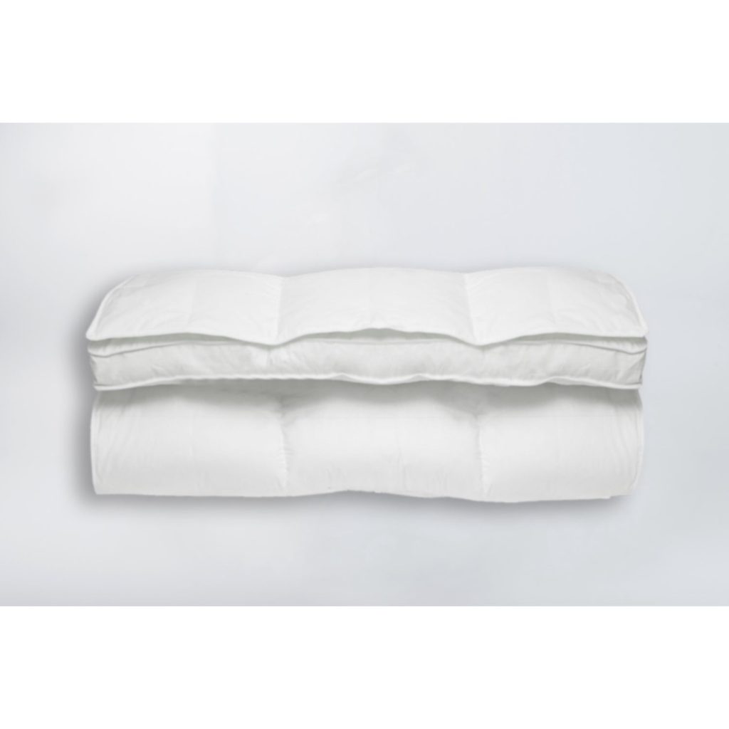 Ferdown Topper Palace doblado, se ven las dos capas de relleno