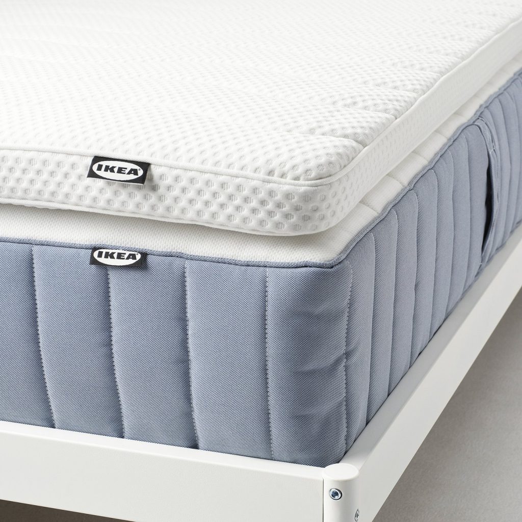 IKEA Norrsele, colchoncillo colocado sobre un colchón