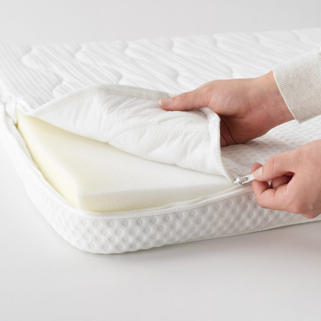 IKEA Norrsele, funda abierta con cremallera y núcleo de espuma