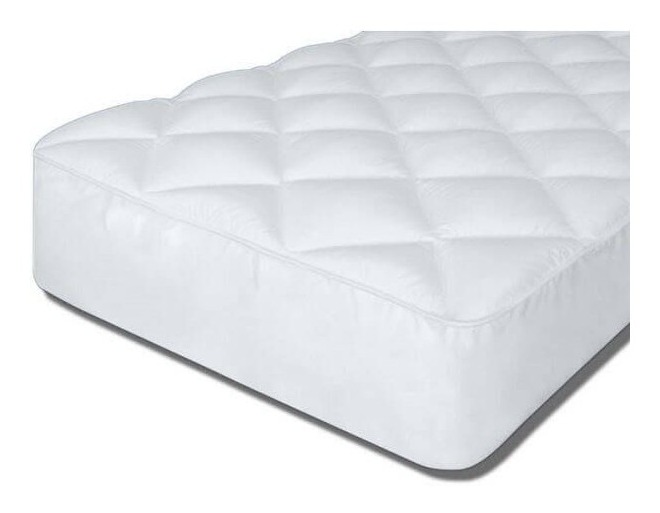 Moshy Top Fibra, esquina del topper acolchado
