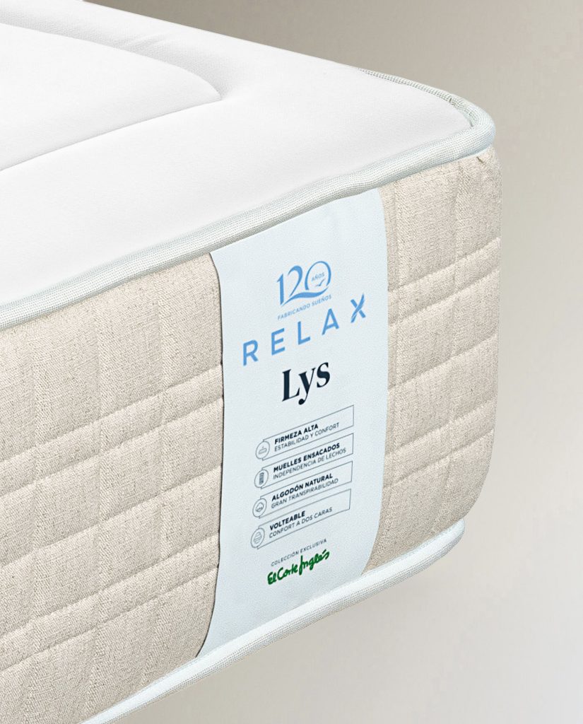 Relax Lys V4, detalle de la etiqueta lateral Relax Lys