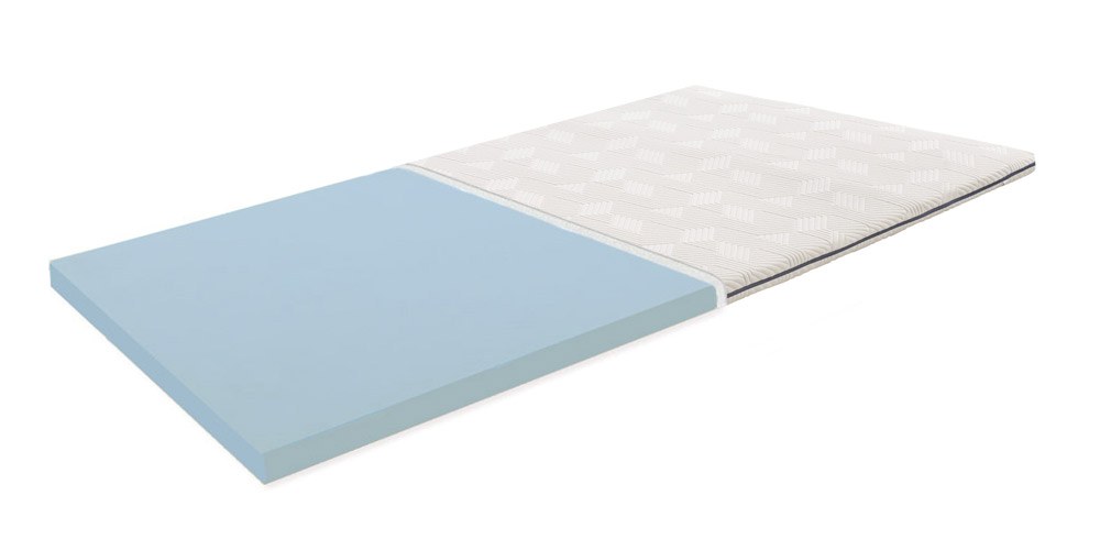 Senso G Colchoncito Topper S5 con la funda abierta y el núcleo de viscoelástica