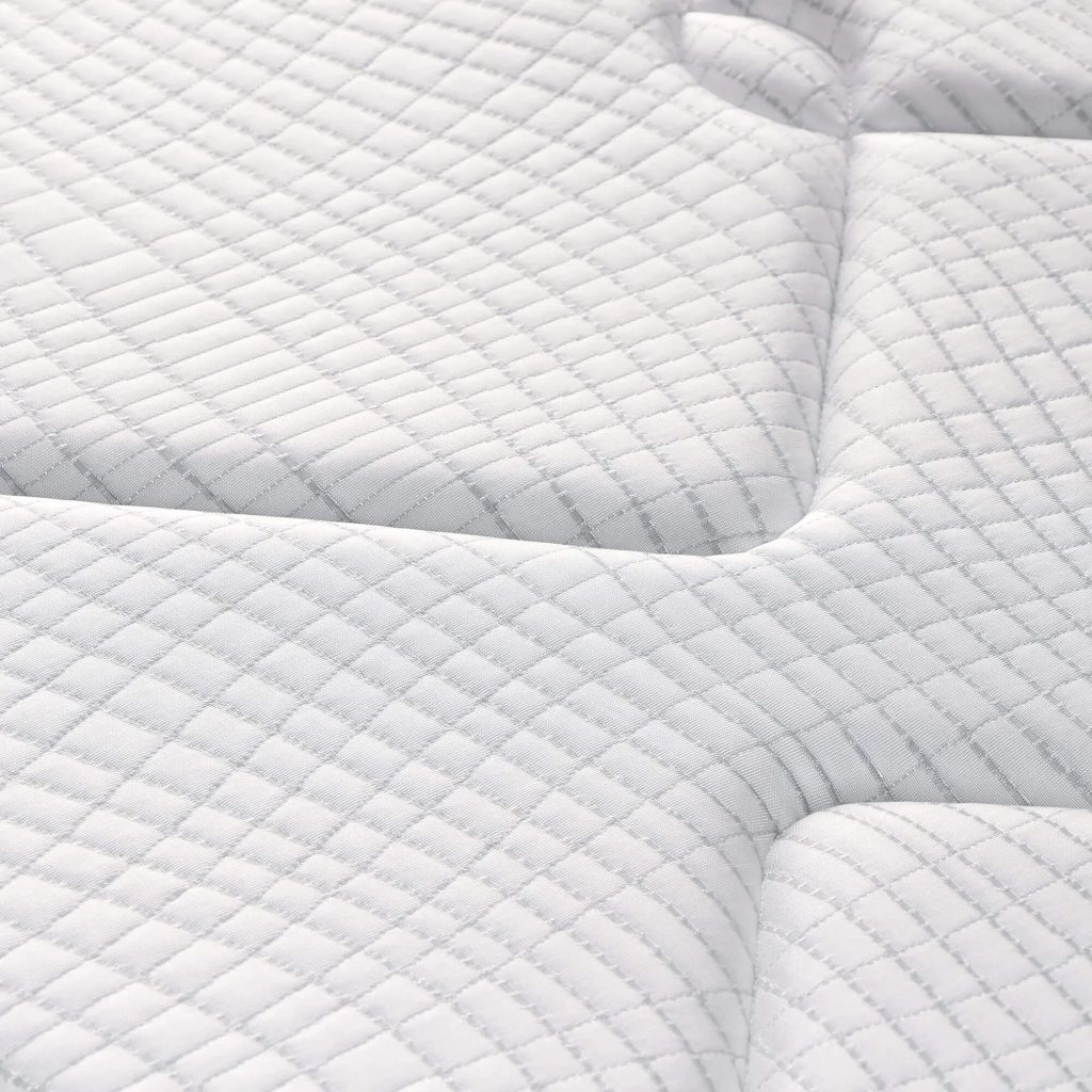Detalle del tejido con hilo efecto frío del topper Polar Dreams