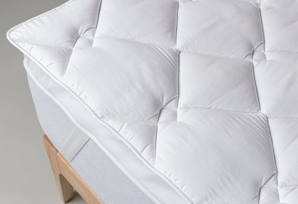 Velfont Topper Extra Confort, detalle del acolchado y la esquina