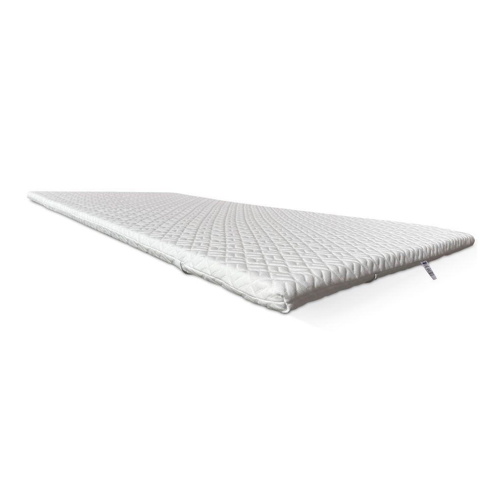 Topper Incapol Visco Dream V2 visto de lado con su cremallera
