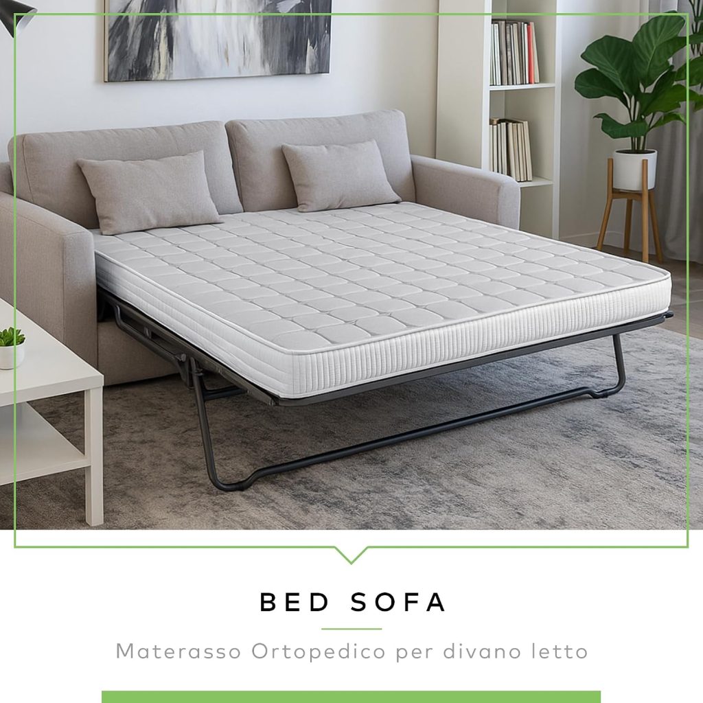 EverGreenWeb Bed Sofa Memory sobre un sofá cama abierto
