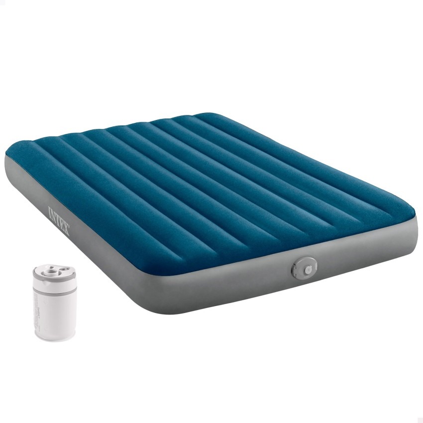 Intex Dura-Beam Standard Prestige Single-High doble con su hinchador recargable
