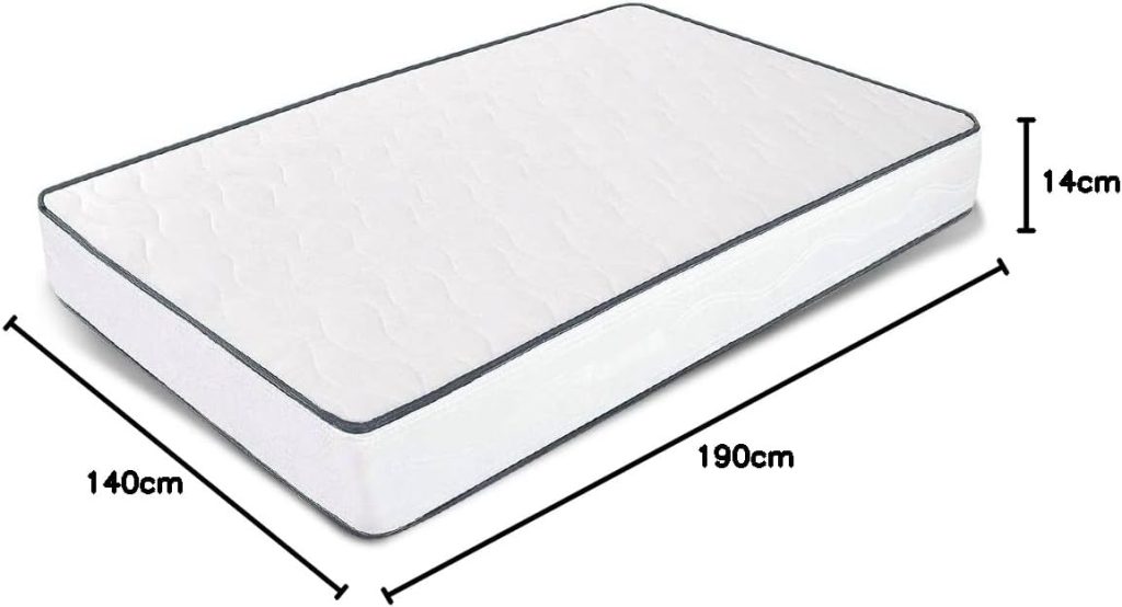 MiaSuite Primavera H14 con las medidas 140x190 y 14 cm de altura