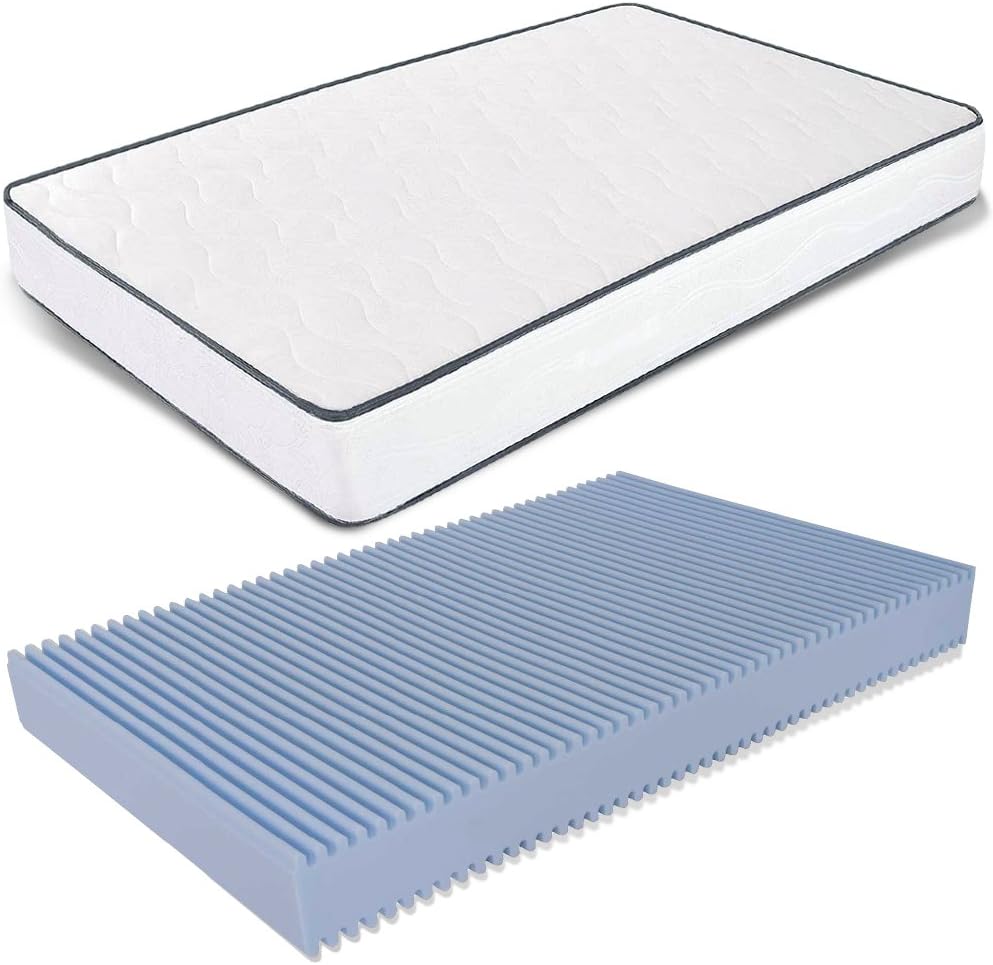 MiaSuite Primavera H14 junto a su núcleo de espuma Waterfoam perfilada