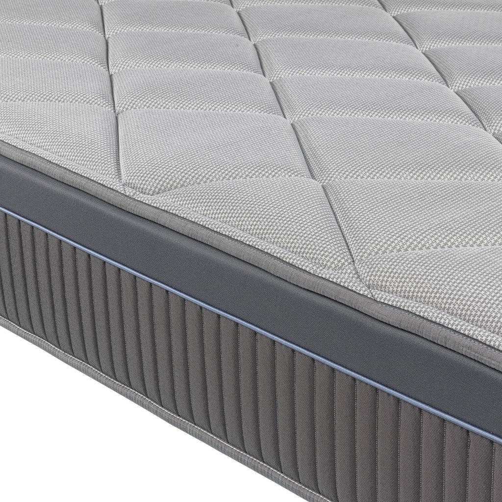 Detalle del acolchado capitoné del Lattoflex Kepler Premium