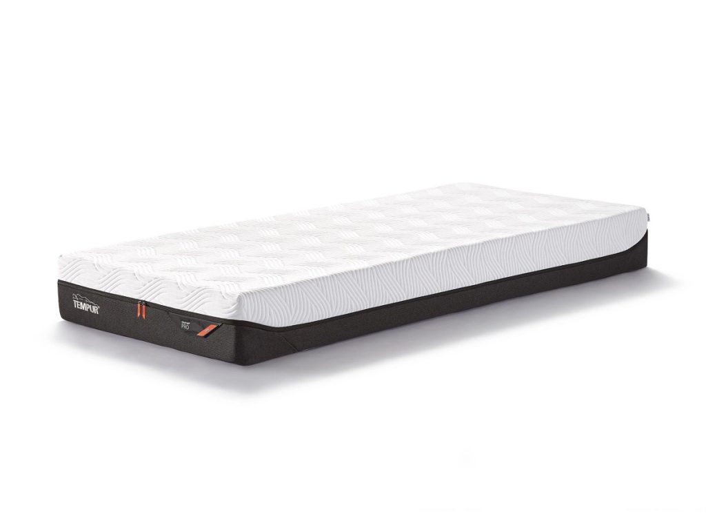 Tempur PRO individual con base en gris carbón, foto de producto sobre fondo blanco
